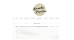 Desktop Screenshot of brookestapleton.com